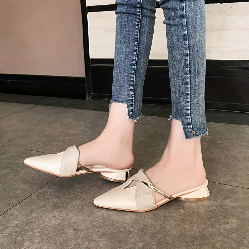 Mule Feminino Em Couro Arizona - Nude
