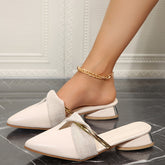 Mule Feminino Em Couro Arizona - Nude