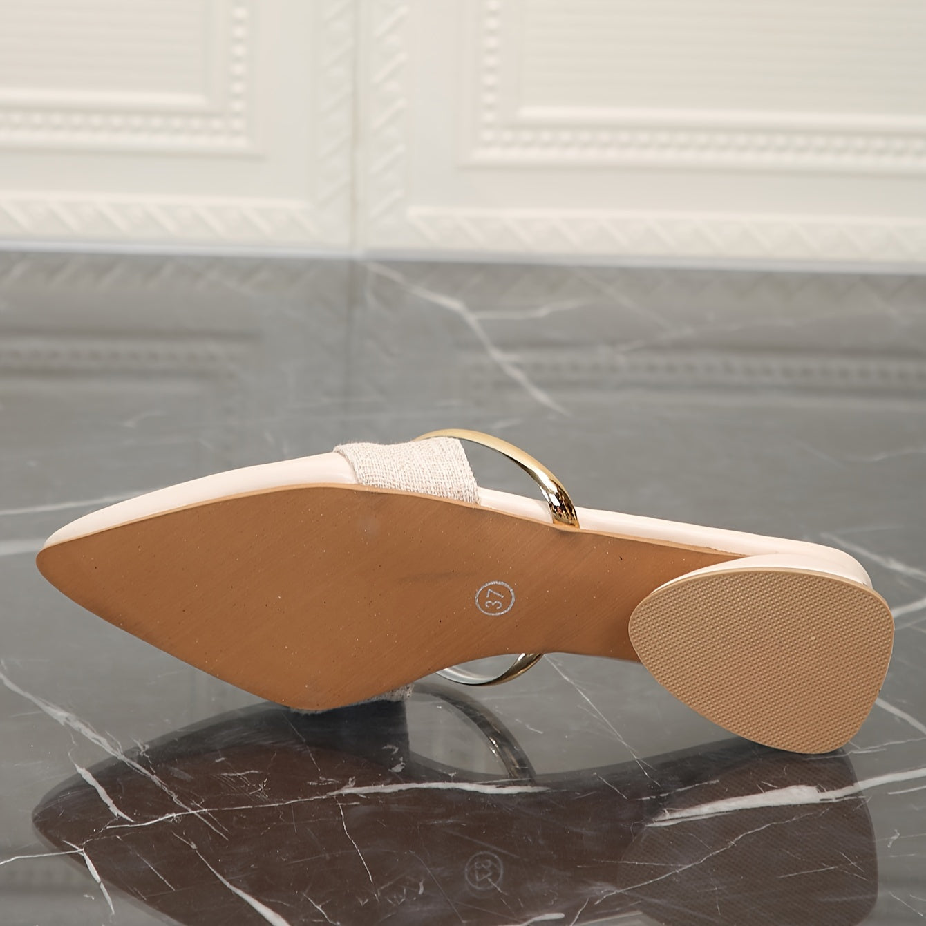 Mule Feminino Em Couro Arizona - Nude