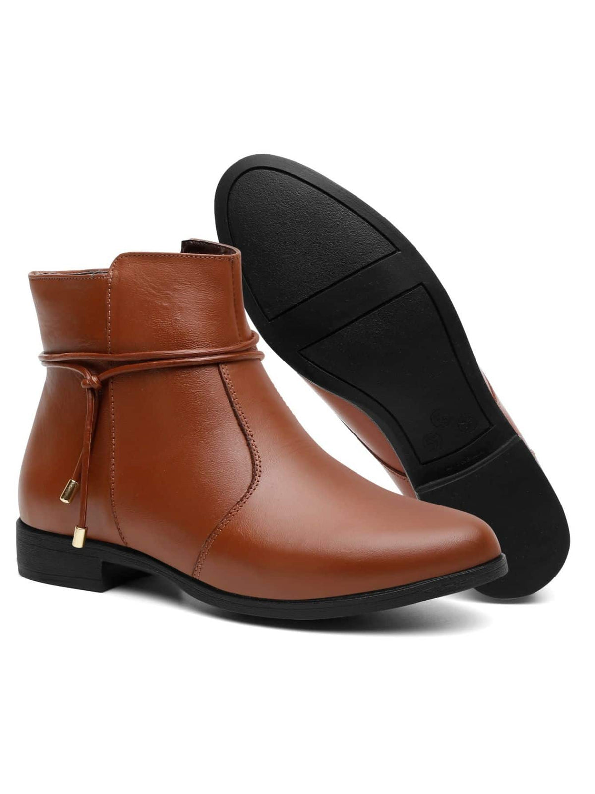 Bota Feminina Cano Curto Caramelo
