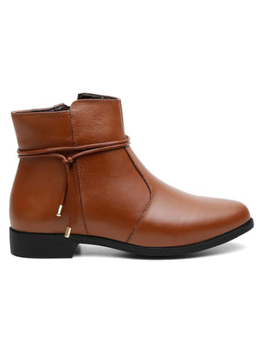 Bota Feminina Cano Curto Caramelo