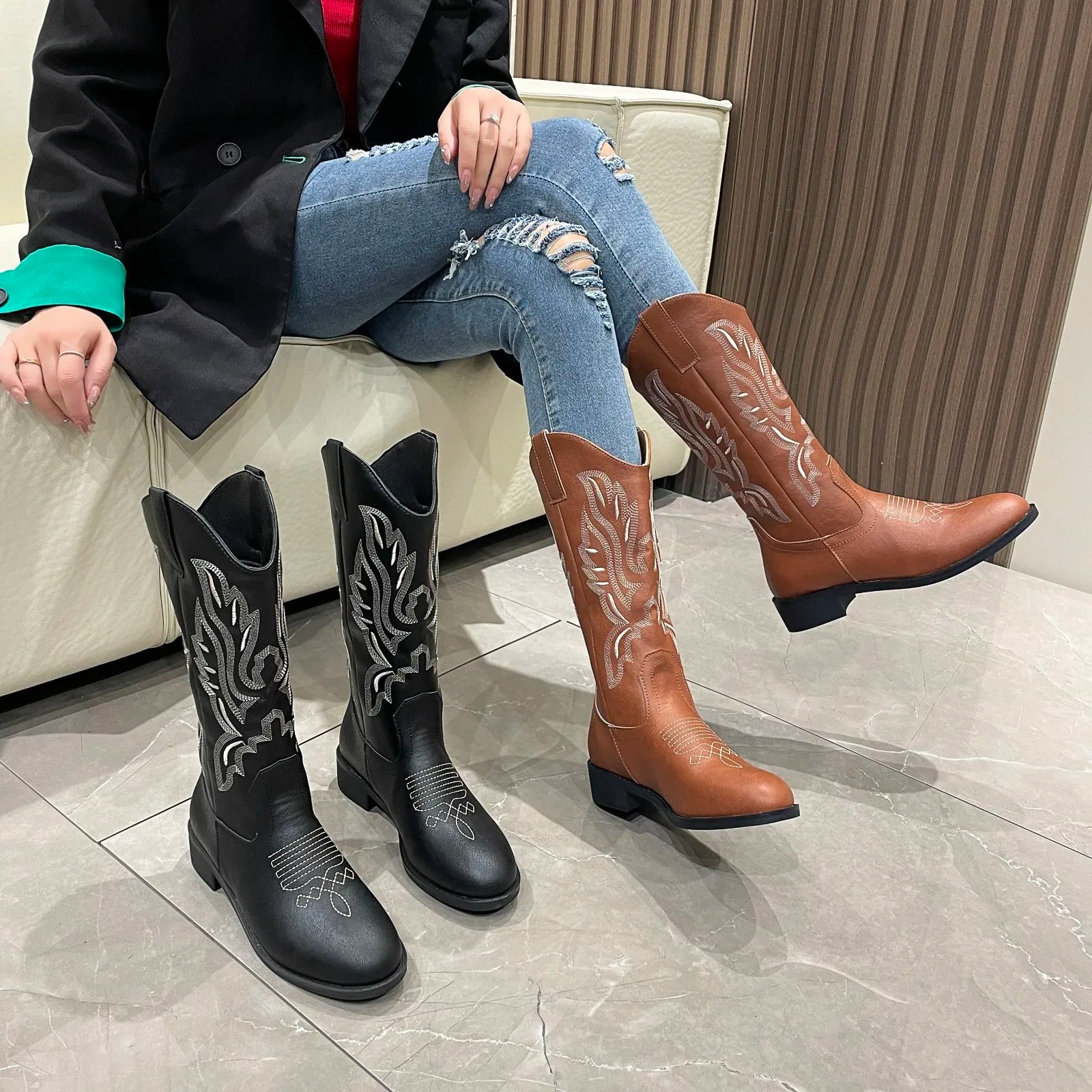 Bota Feminina Cano Longo | Texana