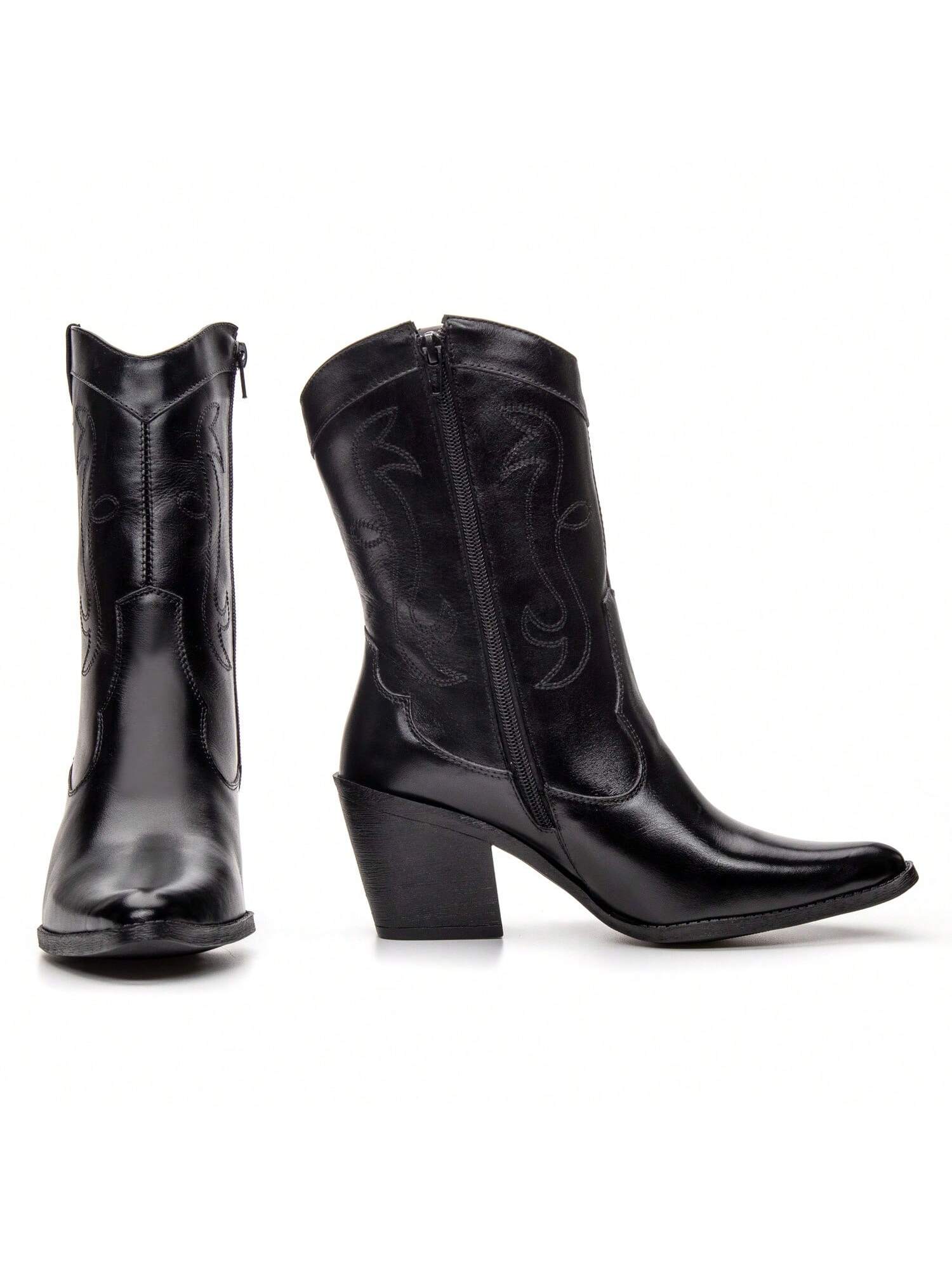 Bota Feminina Texana Couro Legitimo Montanna