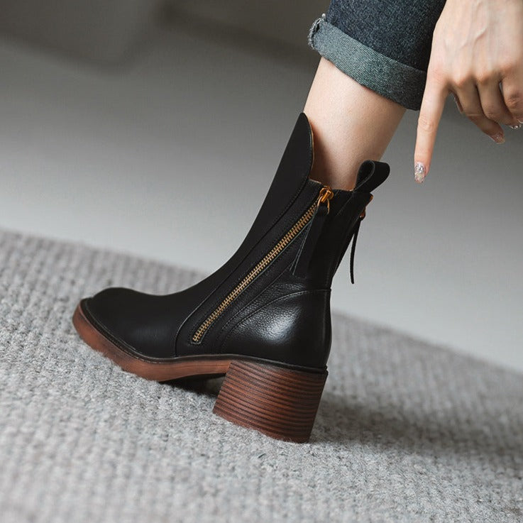 Bota de Couro Cano Curto | Vancuver