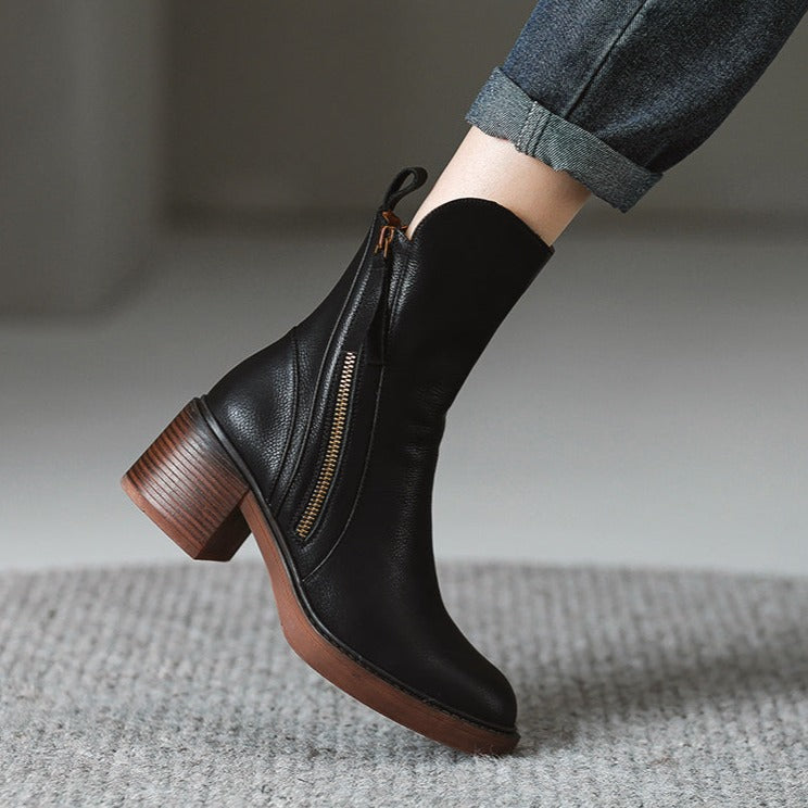 Bota de Couro Cano Curto | Vancuver