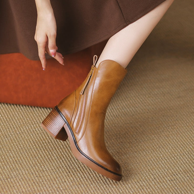 Bota de Couro Cano Curto | Vancuver