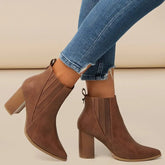 Bota Cano Curto em Couro Blanc