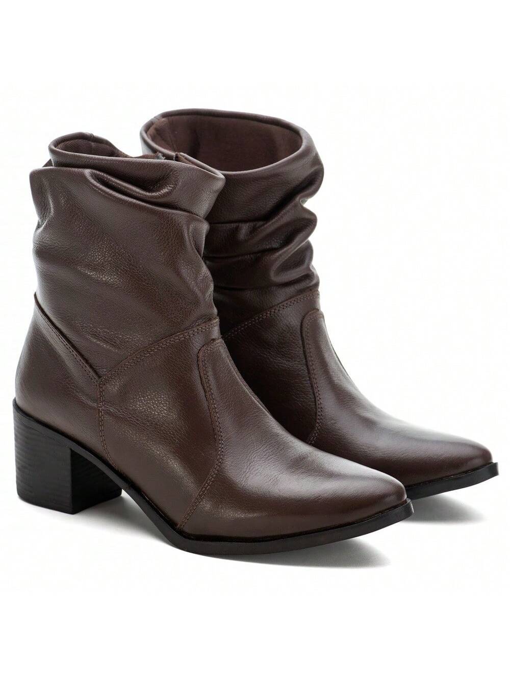 Bota Feminina Cano Curto Salto Baixo