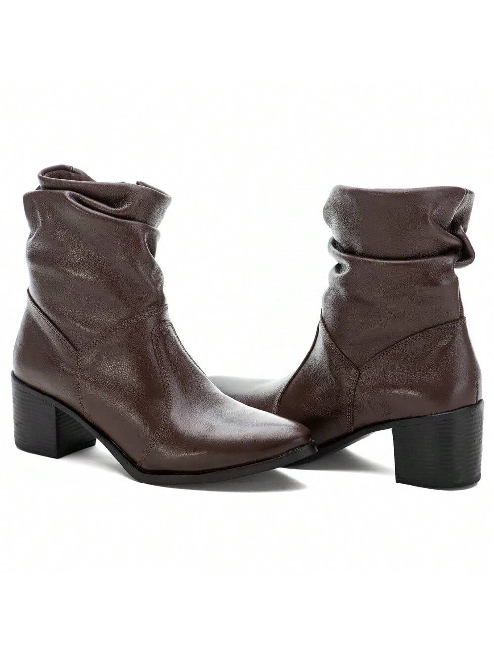 Bota Feminina Cano Curto Salto Baixo