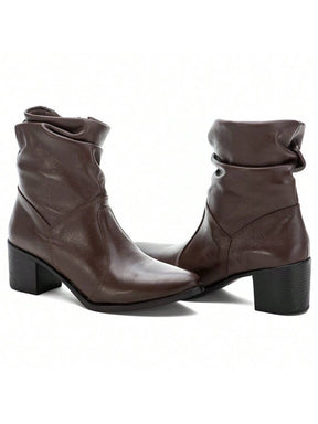 Bota Feminina Cano Curto Salto Baixo