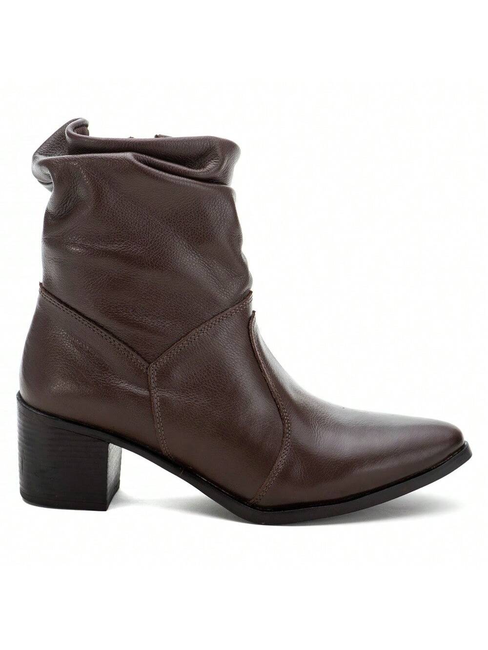 Bota Feminina Cano Curto Salto Baixo