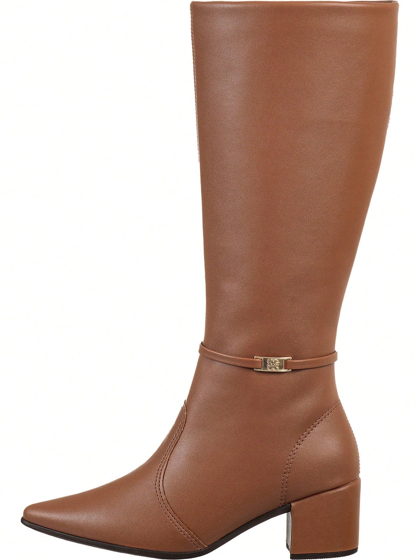 Bota Feminina Cano Longo Caramelo