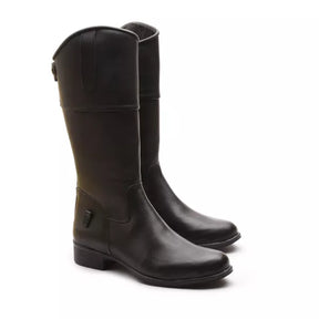 Bota de Hipismo de Couro Infantil