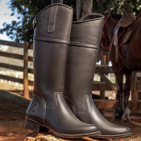 Bota de Hipismo de Couro Infantil