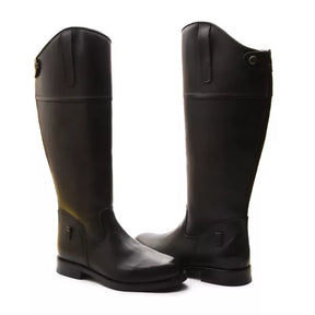 Bota de Hipismo de Couro Preta