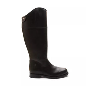 Bota de Hipismo de Couro Preta