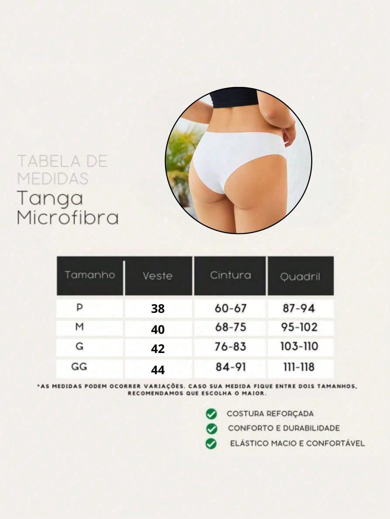 Calcinha Preta Lily - 5 Unidades