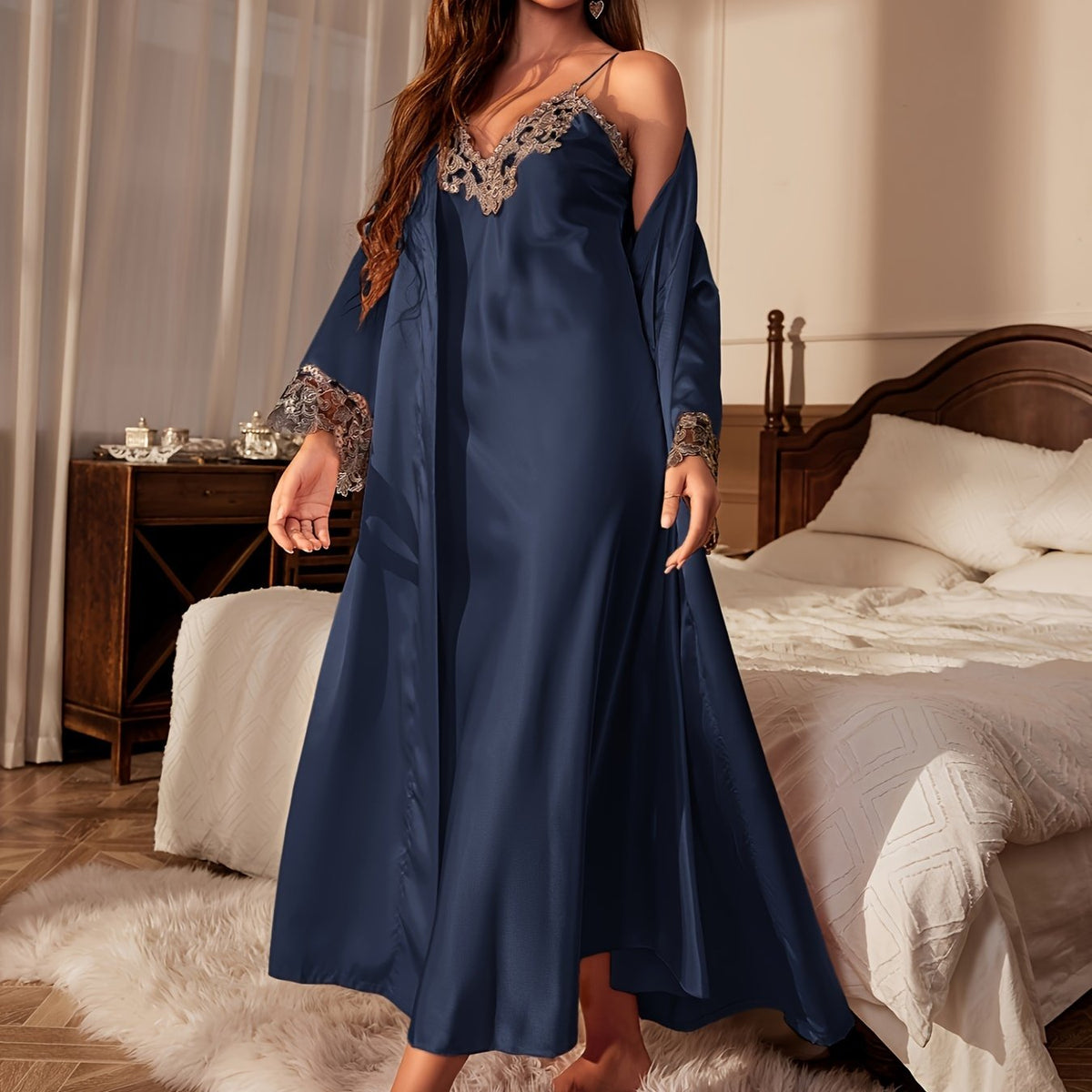 Camisola Feminina Maitê Azul