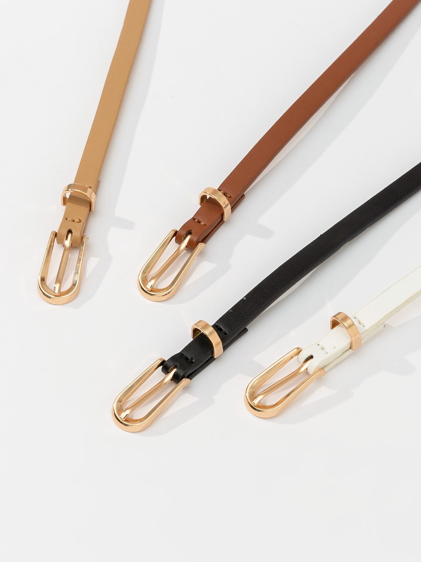 Cinto Feminino - Minimalista Alicia Kit 4 Peças