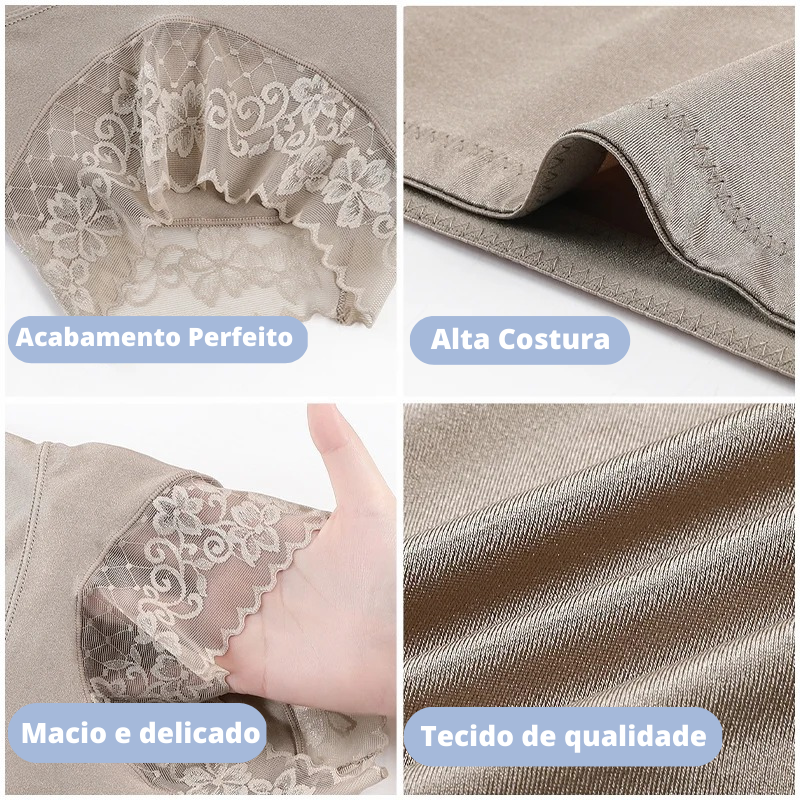 MODELISSIMA™ – Calcinha de Seda Inteligente com Ajuste Corporal - PAGUE 1 LEVE 3 🔥