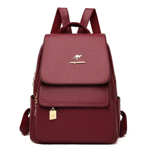 Mochila Feminina de Couro Lash