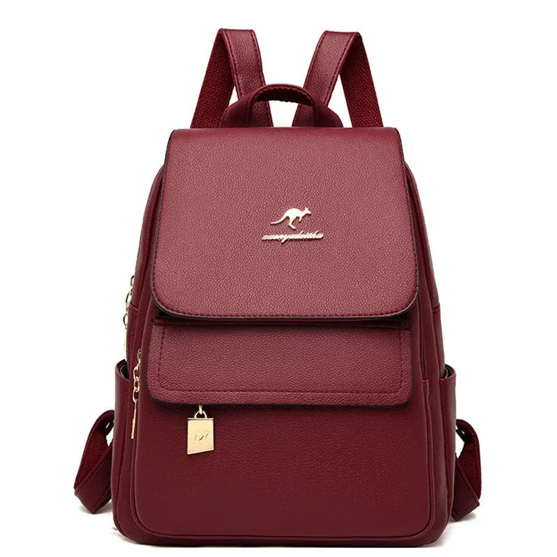 Mochila Feminina de Couro Lash