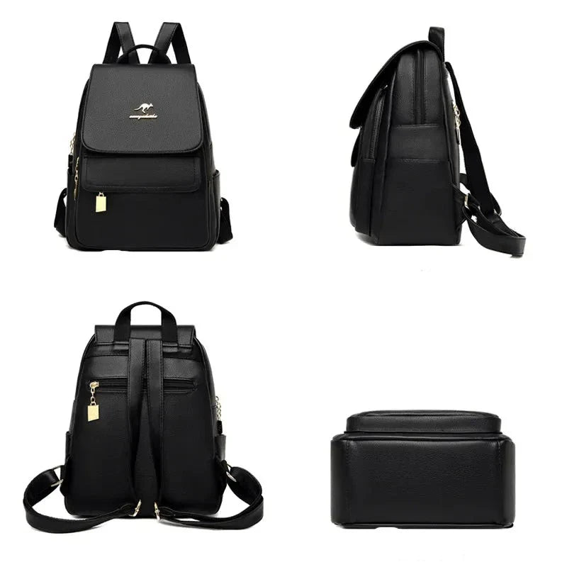 Mochila Feminina de Couro Lash