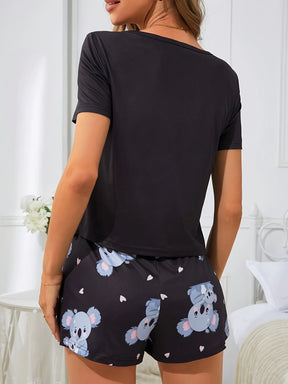 Pijama Feminino Curto Coala