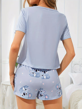 Pijama Feminino Curto Coala