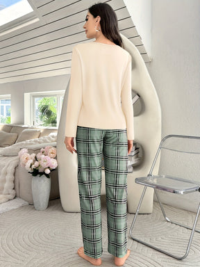 Pijama Feminino Inverno Verde Mika