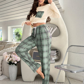 Pijama Feminino Inverno Verde Mika