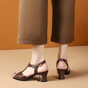 Sandália Feminina Salto Médio Summer