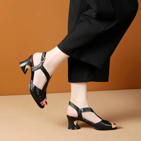 Sandália Feminina Salto Médio Summer