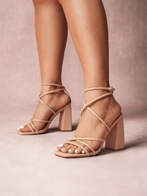 Sandália Feminina Salto Alto New York