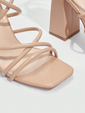 Sandália Feminina Salto Alto New York