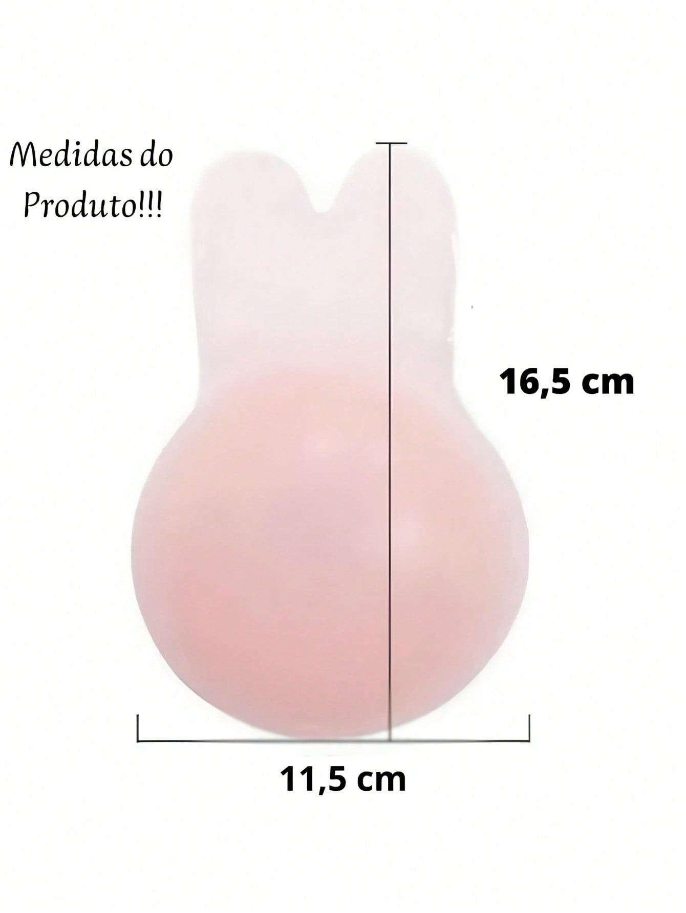 Sutiã  Adesivo Invisível Efeito Push Up