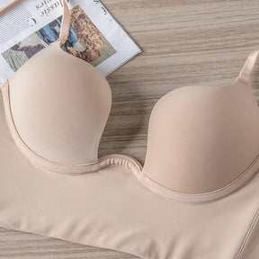 Sutiã Alças Finas Efeito Silicone  Nude | Brassiere