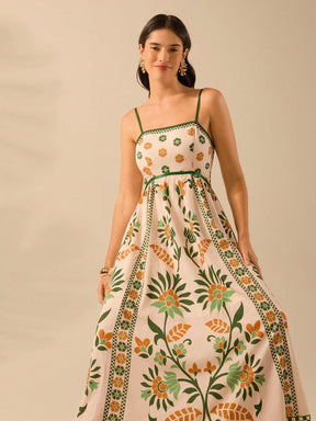 Vestido Longo Estampado Ayla