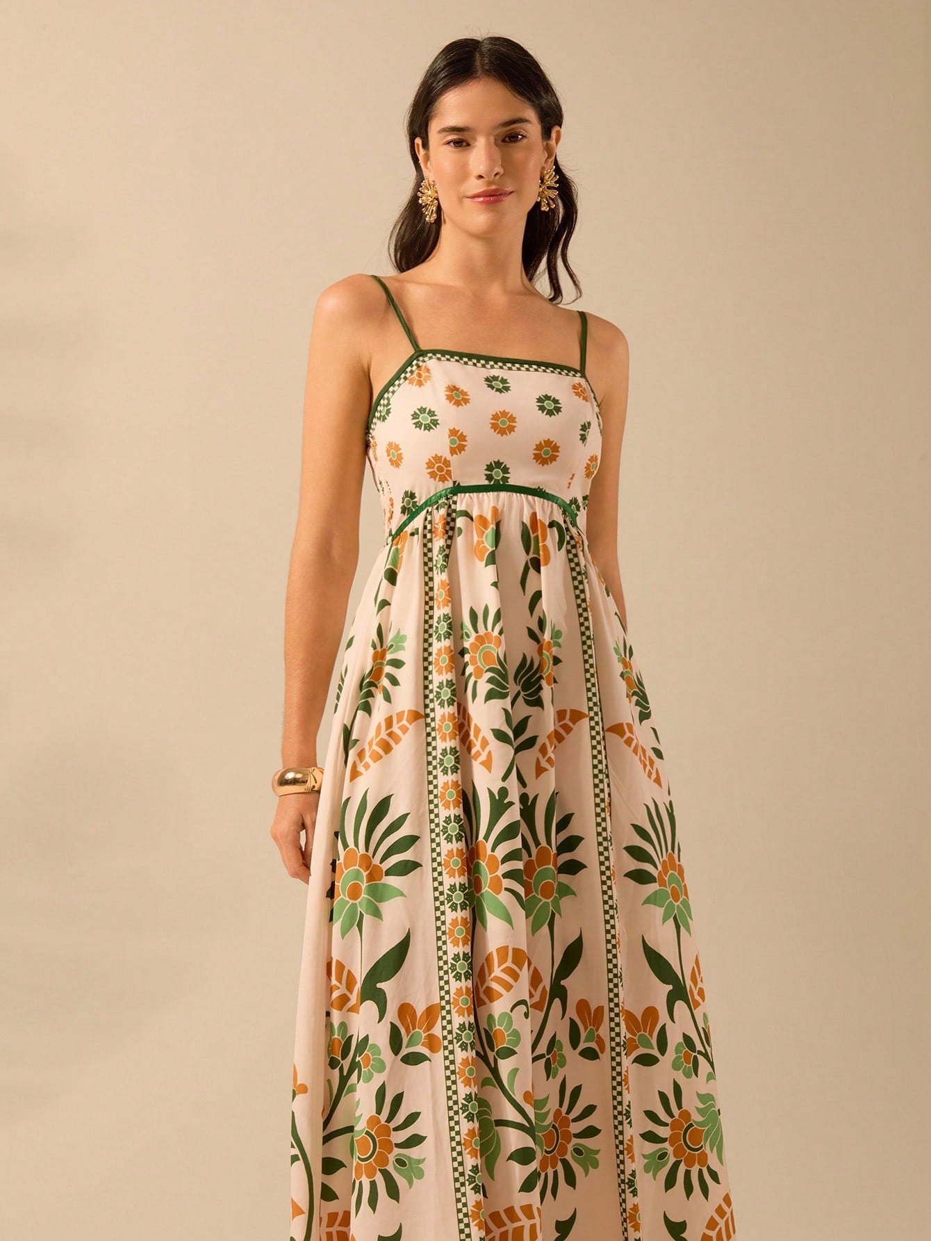 Vestido Longo Estampado Ayla