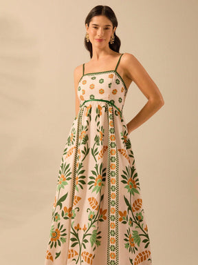 Vestido Longo Estampado Ayla