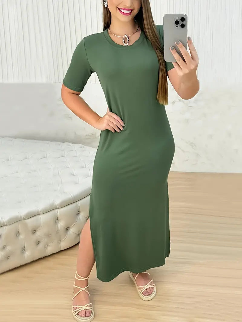 Vestido Midi Verde Militar - Isabela