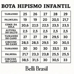 Bota de Hipismo de Couro Infantil