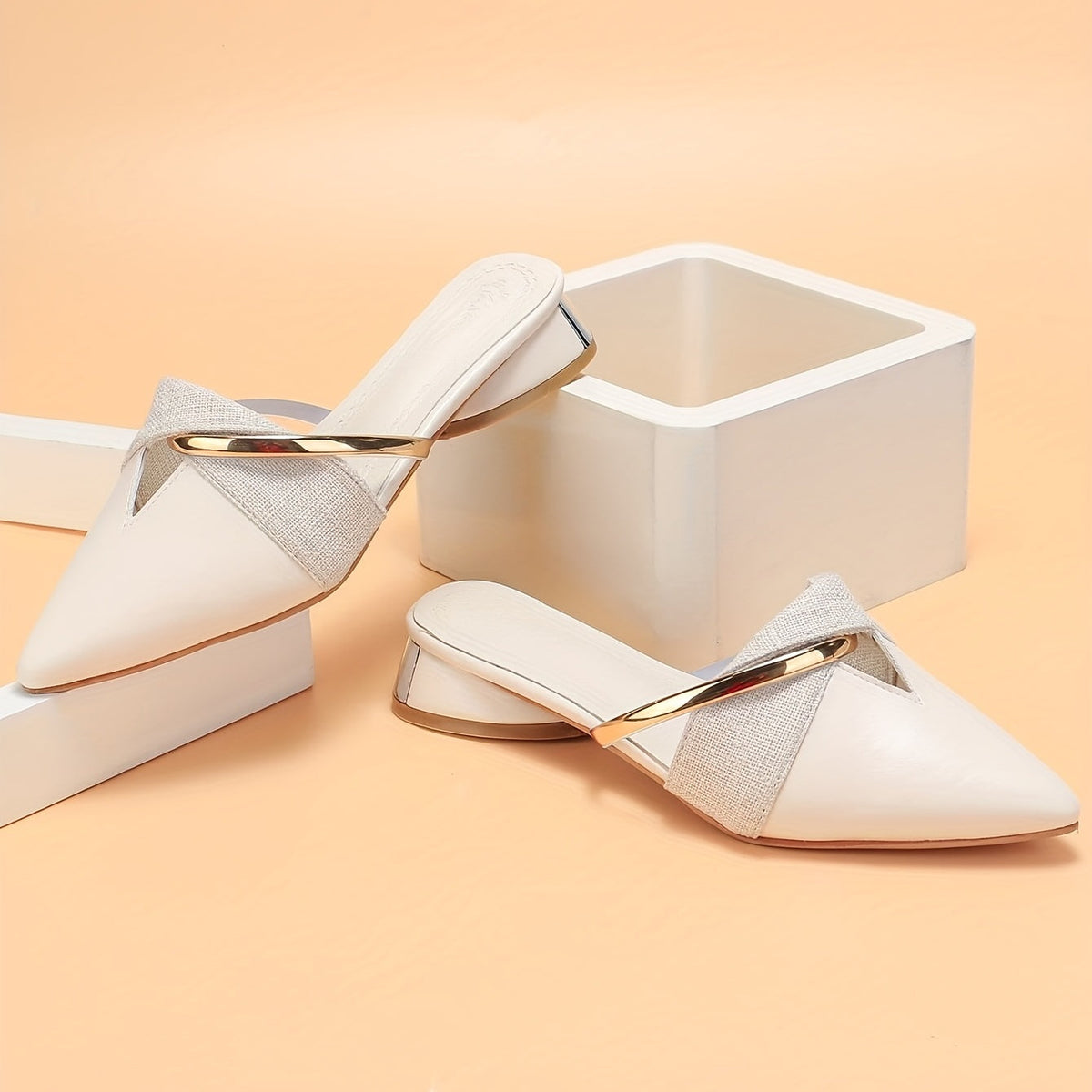 Mule Feminino Em Couro Arizona - Nude