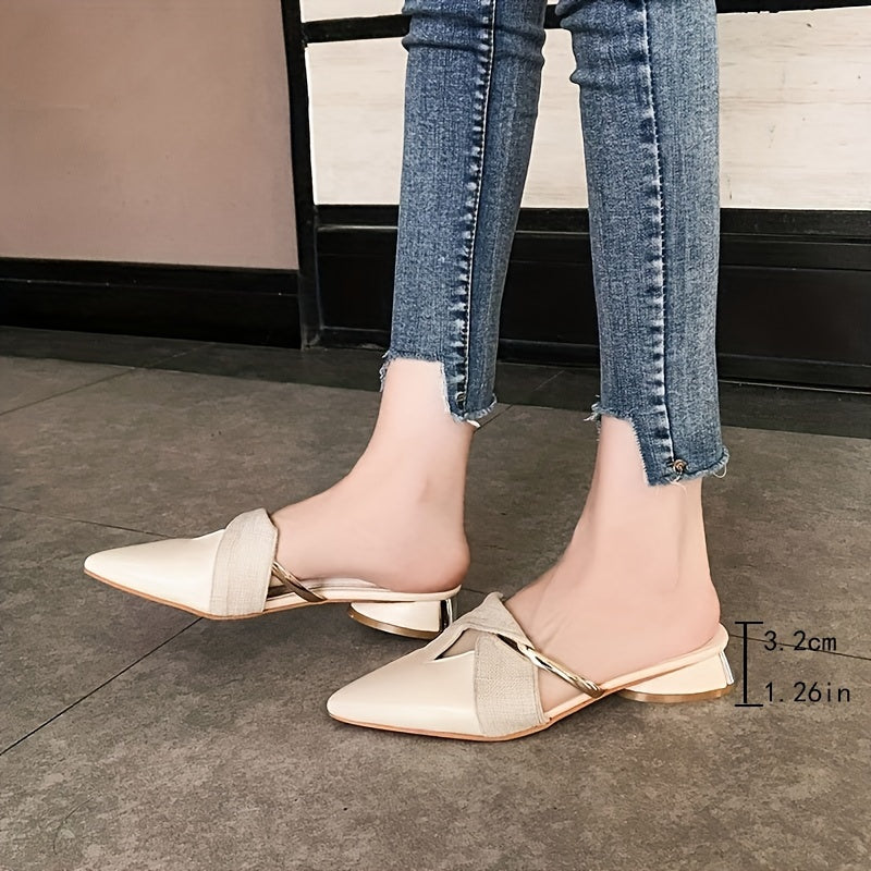 Mule Feminino Em Couro Arizona - Nude